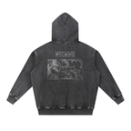 Unisex Wyoming Contour Topographic Oversized Fleece Hoodie