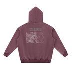 Unisex Colorado Contour Topographic Oversized Fleece Hoodie