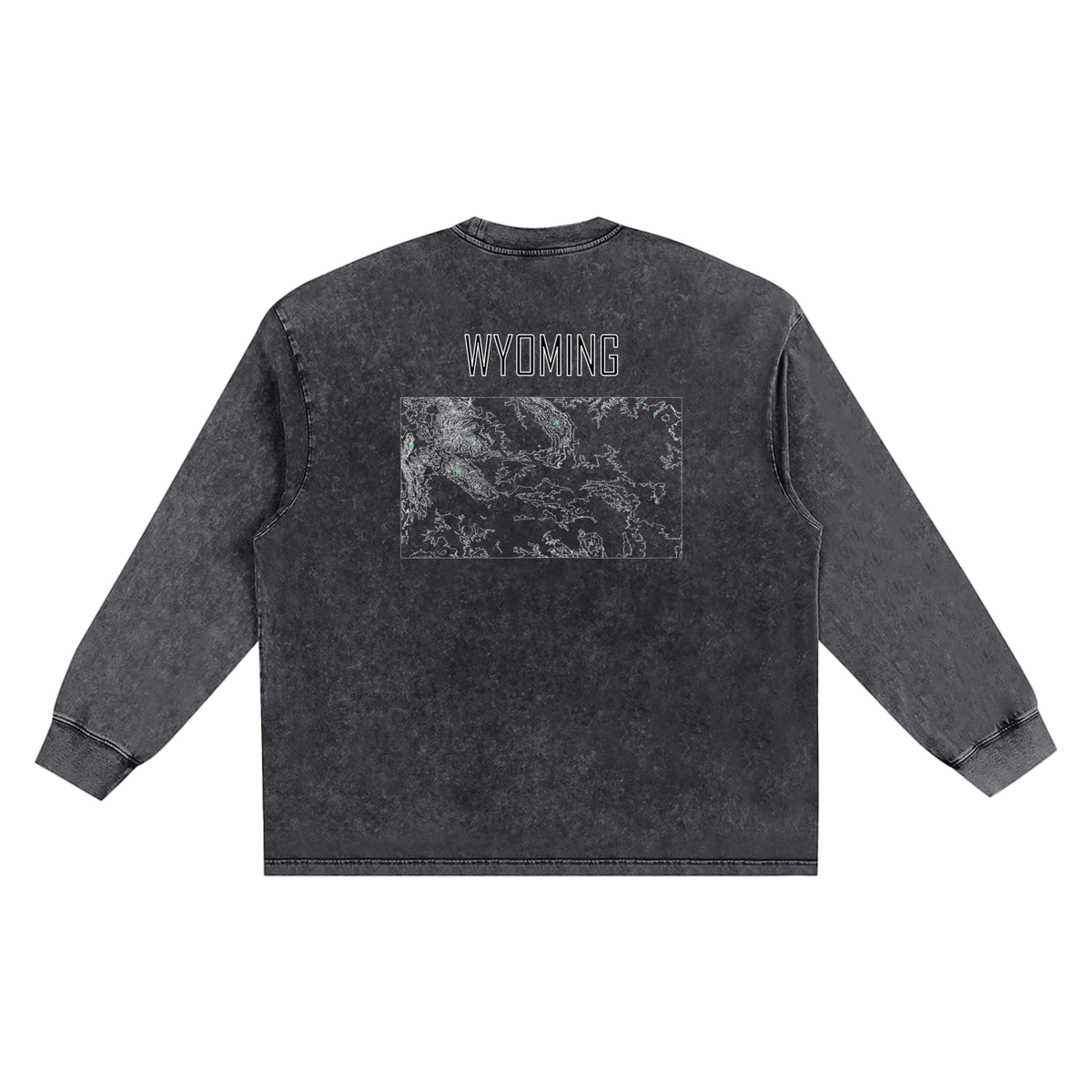 Men's Wyoming Contour Snow Washed Frayed Edge T-Shirt