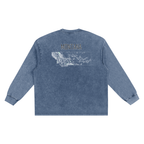 Men's Montana Contour Snow Washed Frayed Edge T-Shirt