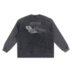 Men's Montana Contour Snow Washed Frayed Edge T-Shirt