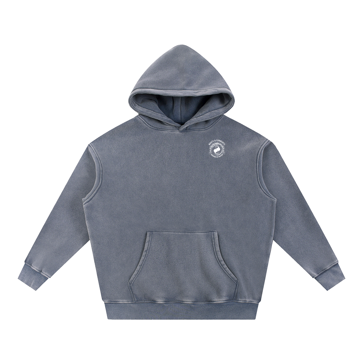 Unisex Wyoming Contour Topographic Oversized Fleece Hoodie