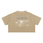 Women's Washington Contour Snow Washed Crop Top