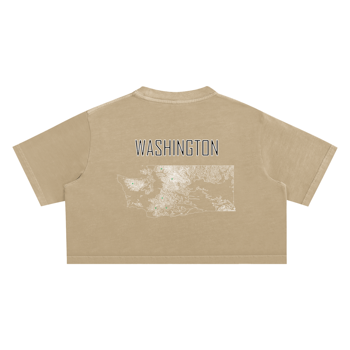 Women's Washington Contour Snow Washed Crop Top