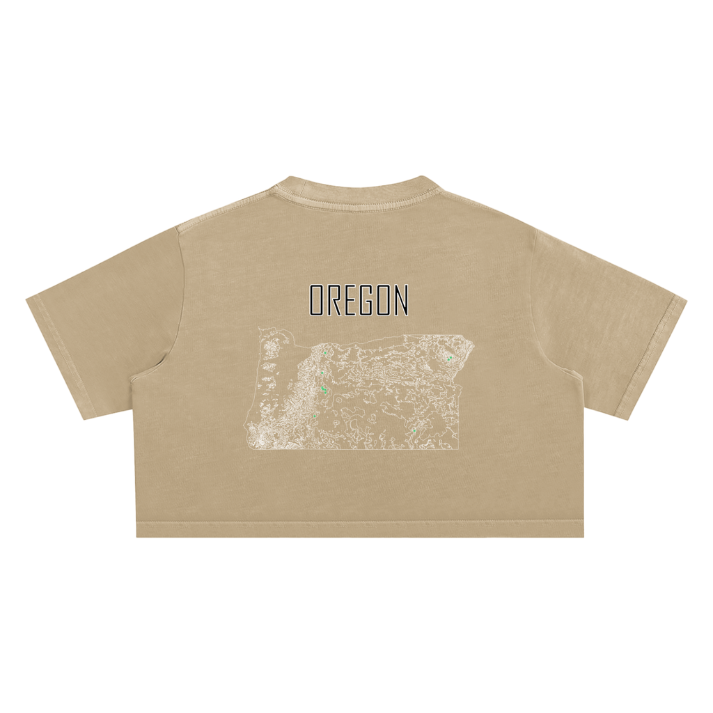 Women's Oregon Contour Snow Washed Crop Top