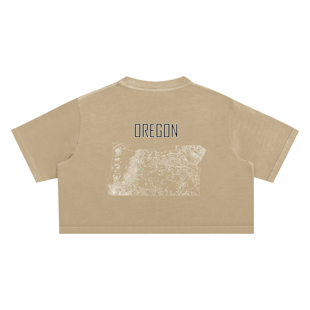 Women's Oregon Contour Snow Washed Crop Top