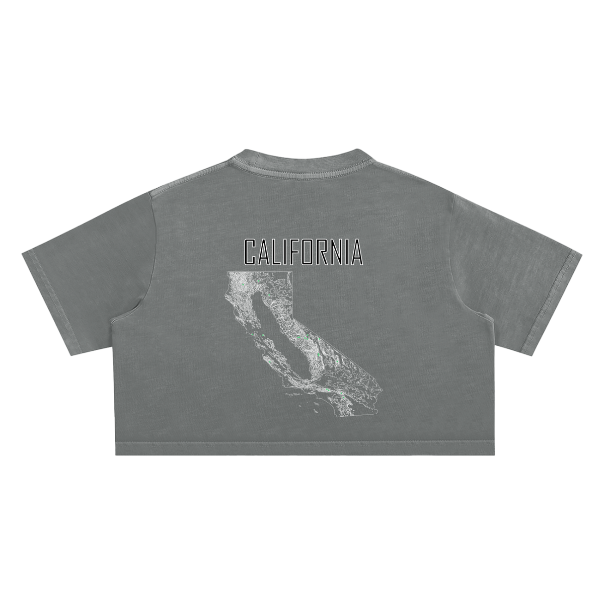 Women's California Contour Snow Washed Crop Top
