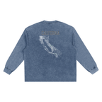 Men's California Contour Snow Washed Frayed Edge T-Shirt