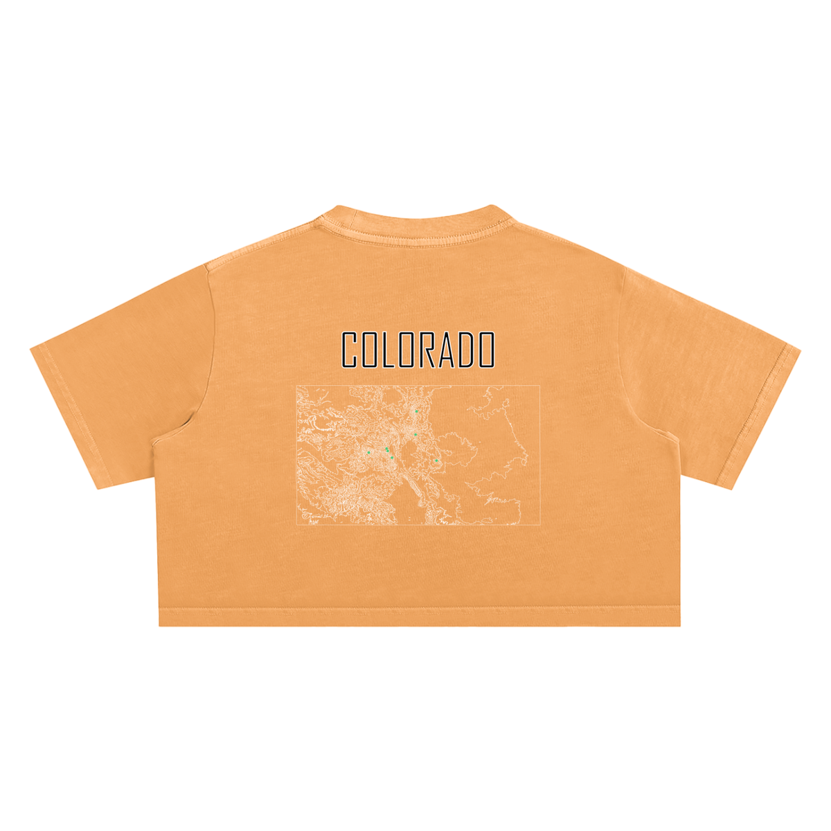 Women's Colorado Contour Snow Washed Crop Top