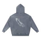 Unisex California Contour Topographic Oversized Fleece Hoodie