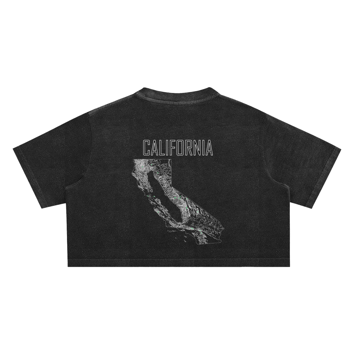 Women's California Contour Snow Washed Crop Top