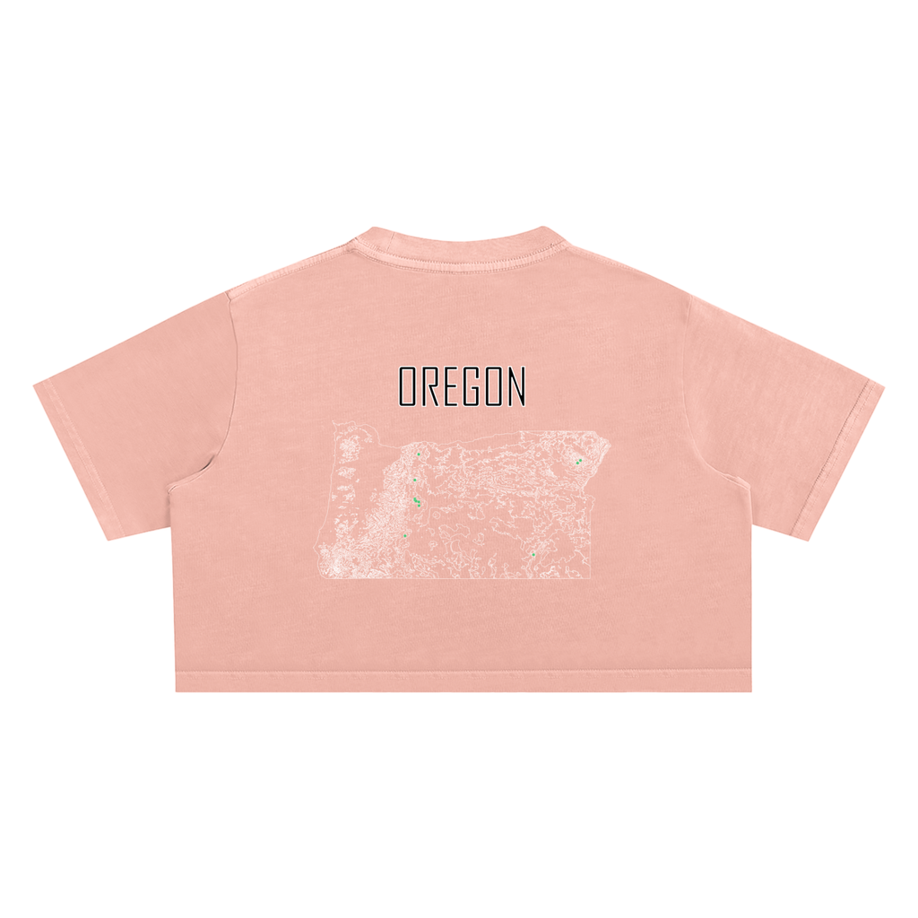 Women's Oregon Contour Snow Washed Crop Top