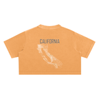 Women's California Contour Snow Washed Crop Top