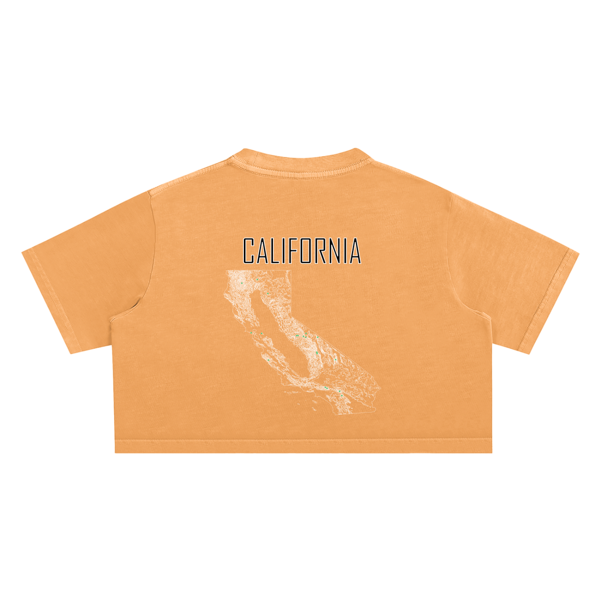 Women's California Contour Snow Washed Crop Top