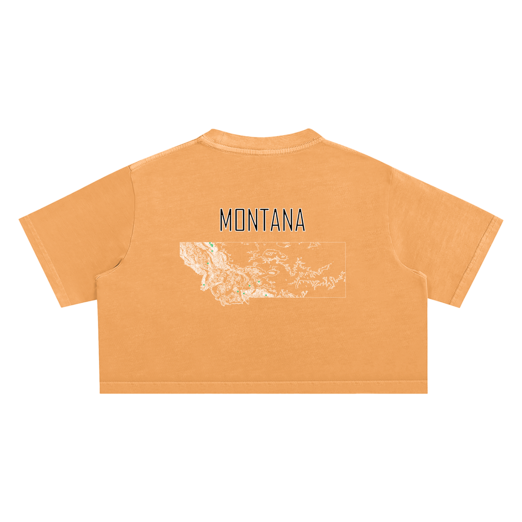 Women's Montana Contour Snow Washed Crop Top