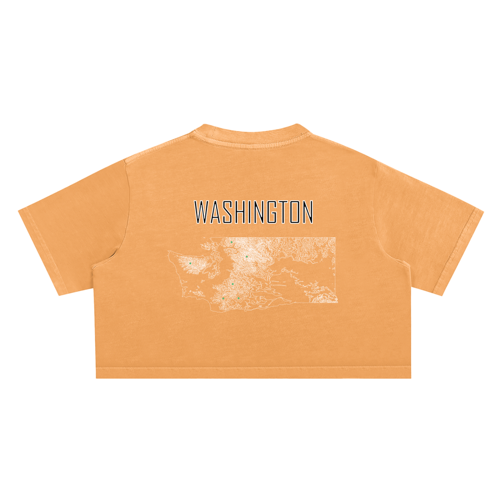 Women's Washington Contour Snow Washed Crop Top