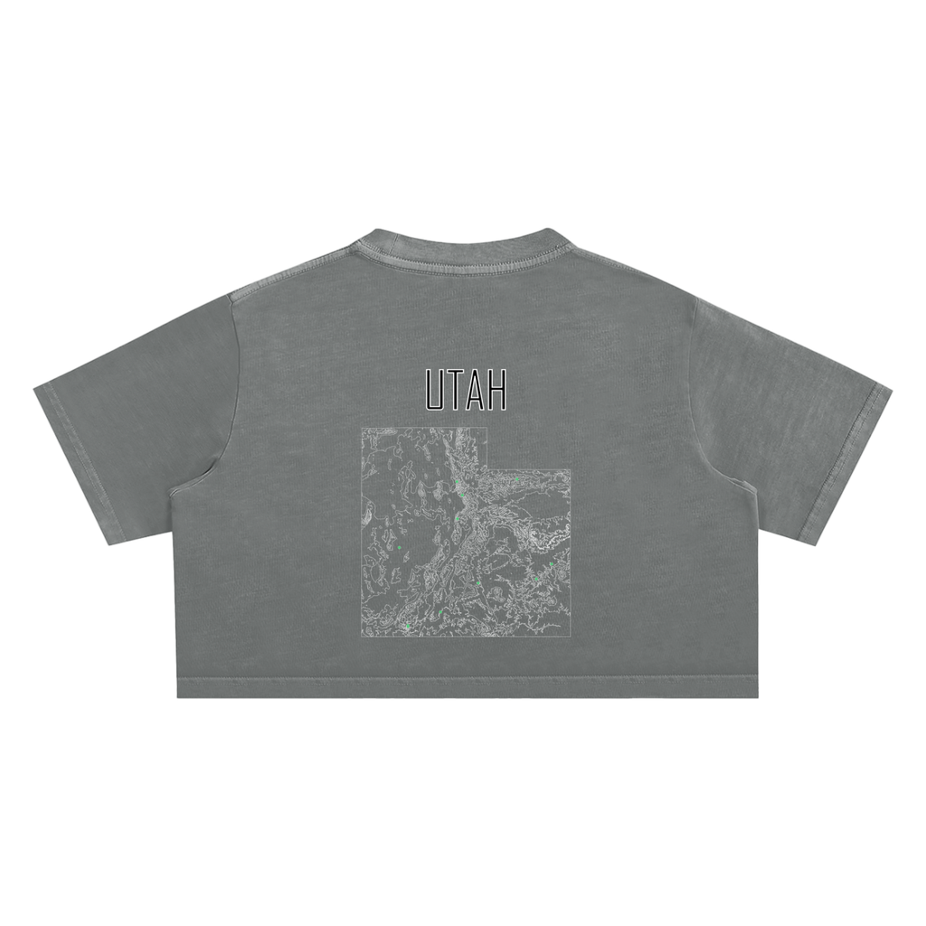 Women's Utah Contour Snow Washed Crop Top