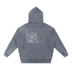 Unisex Colorado Contour Topographic Oversized Fleece Hoodie
