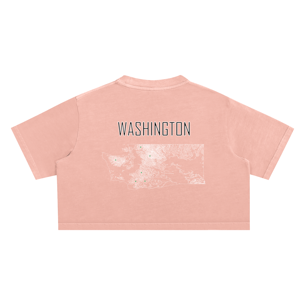 Women's Washington Contour Snow Washed Crop Top