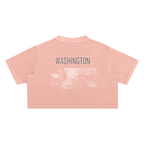 Women's Washington Contour Snow Washed Crop Top