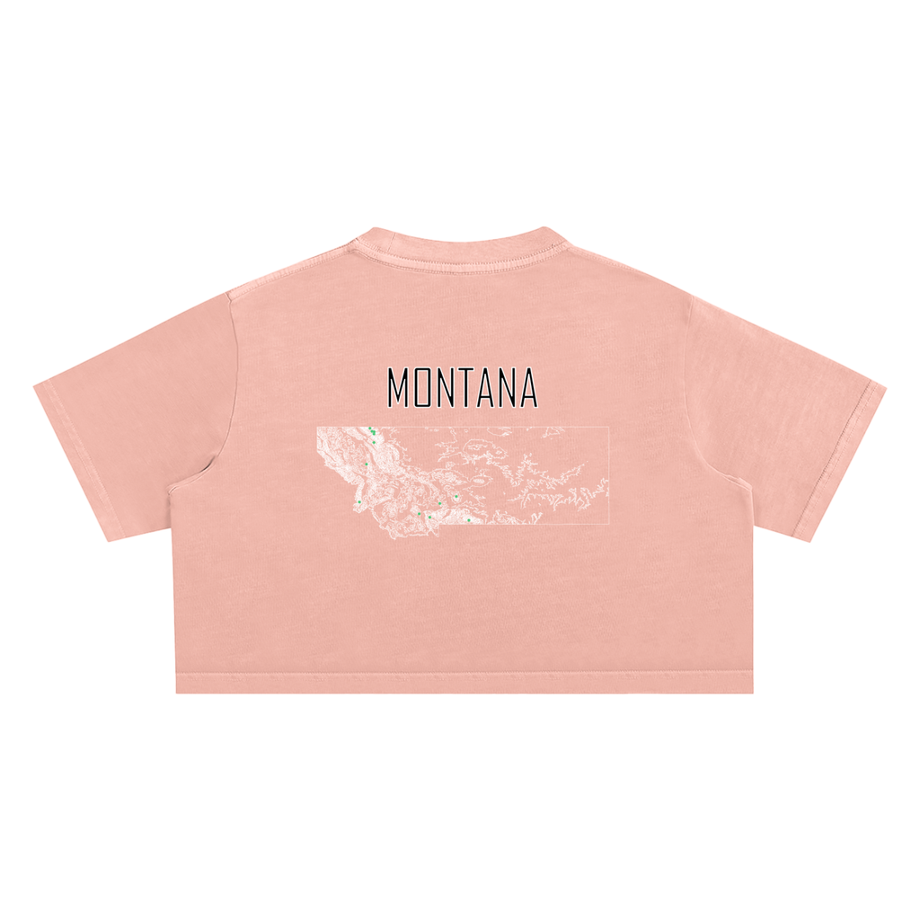 Women's Montana Contour Snow Washed Crop Top