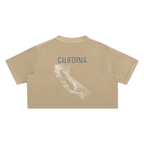 Women's California Contour Snow Washed Crop Top
