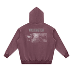 Unisex Washington Contour Topographic Oversized Fleece Hoodie