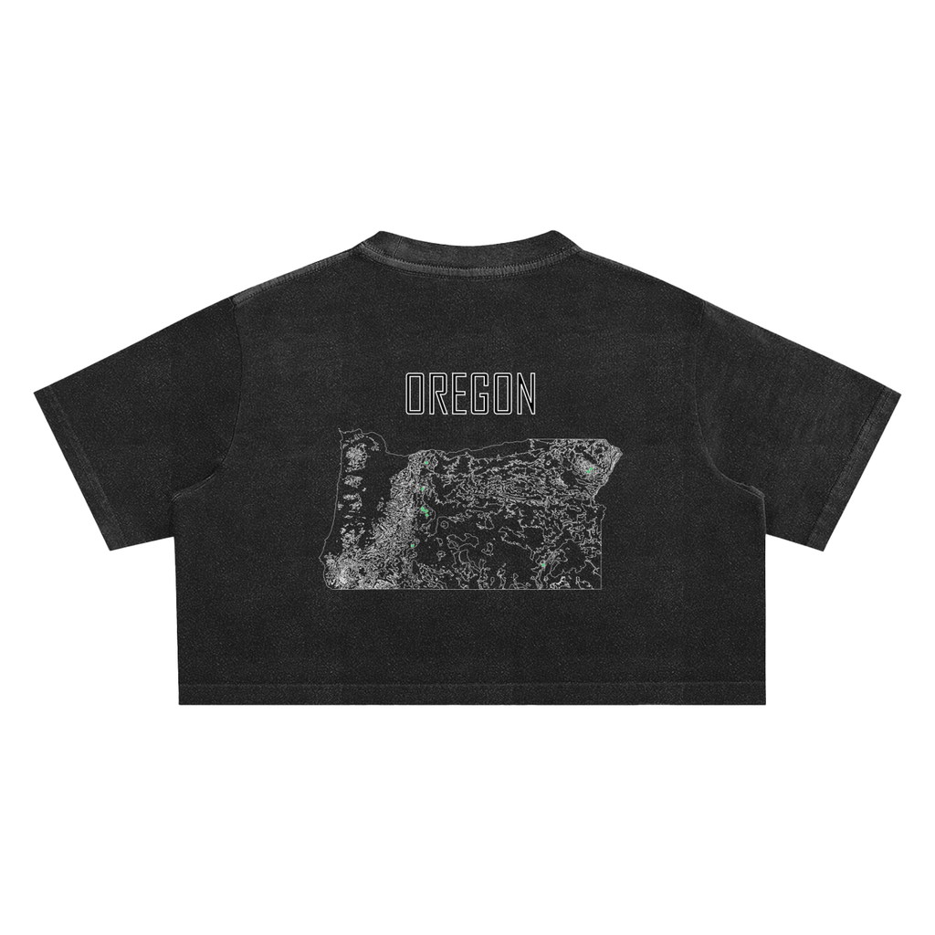 Women's Oregon Contour Snow Washed Crop Top