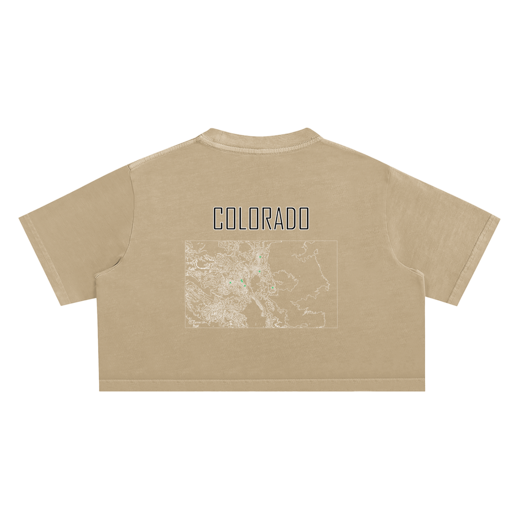Women's Colorado Contour Snow Washed Crop Top