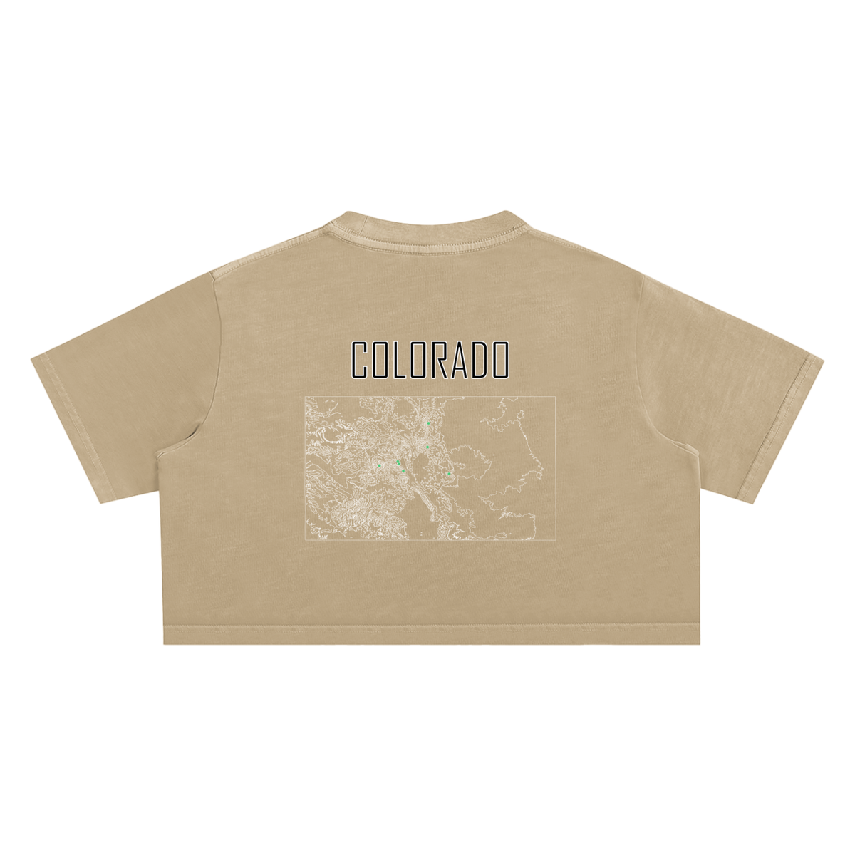 Women's Colorado Contour Snow Washed Crop Top