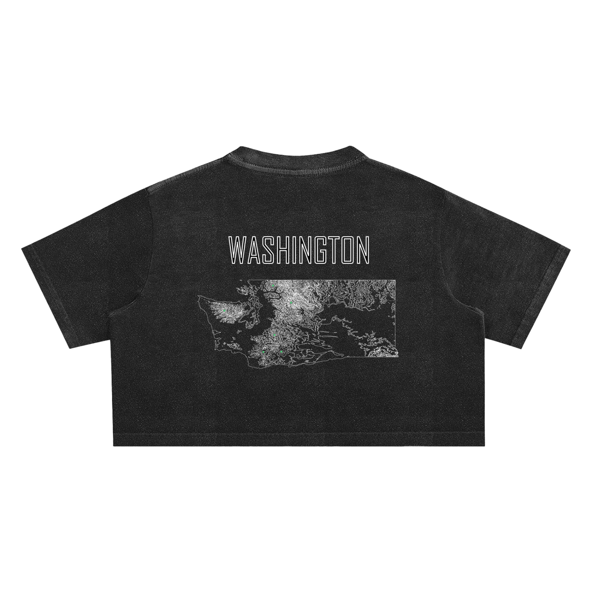 Women's Washington Contour Snow Washed Crop Top