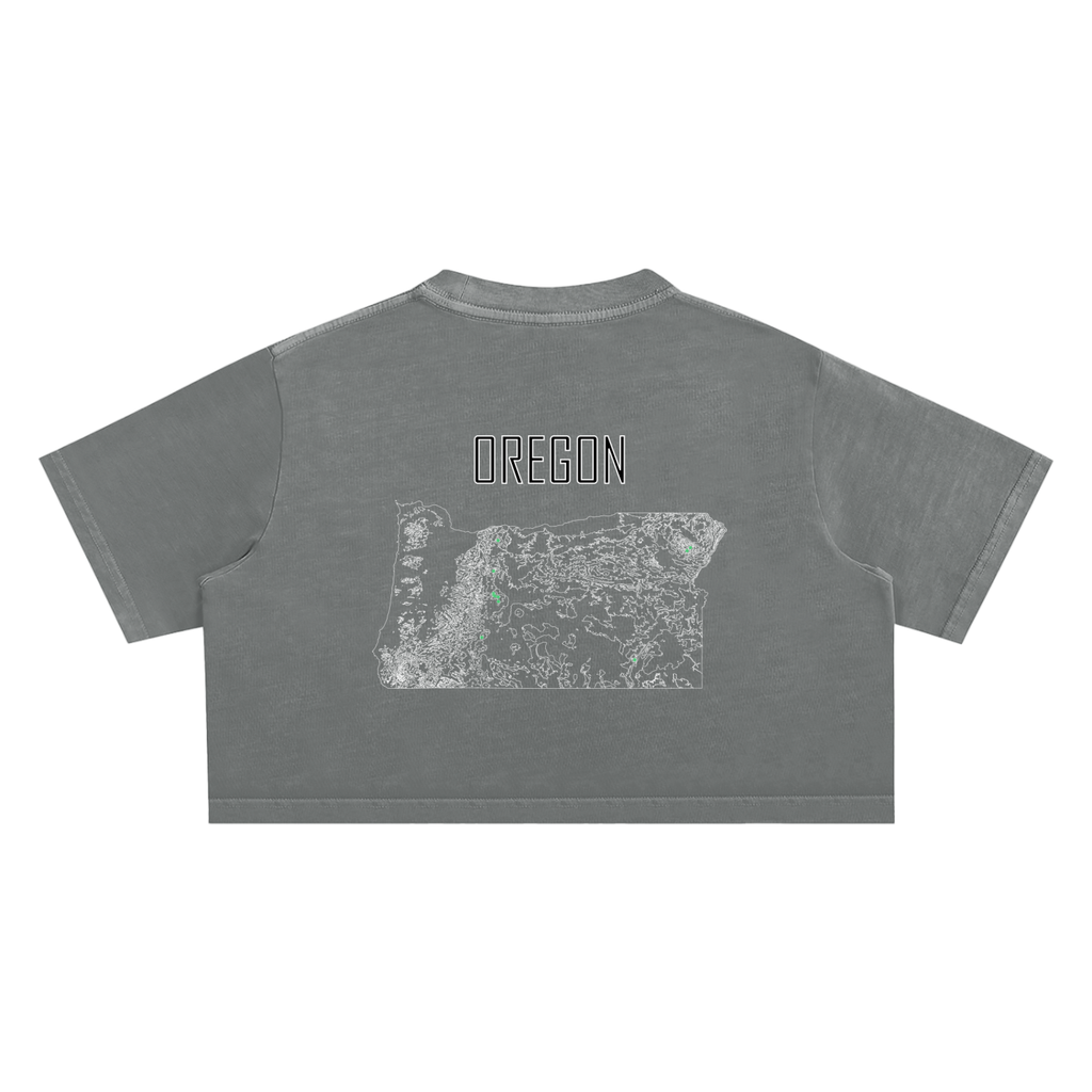 Women's Oregon Contour Snow Washed Crop Top