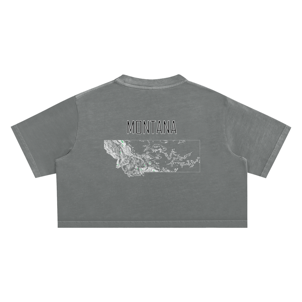 Women's Montana Contour Snow Washed Crop Top