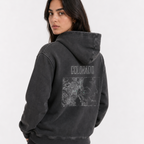 Unisex Colorado Contour Topographic Oversized Fleece Hoodie