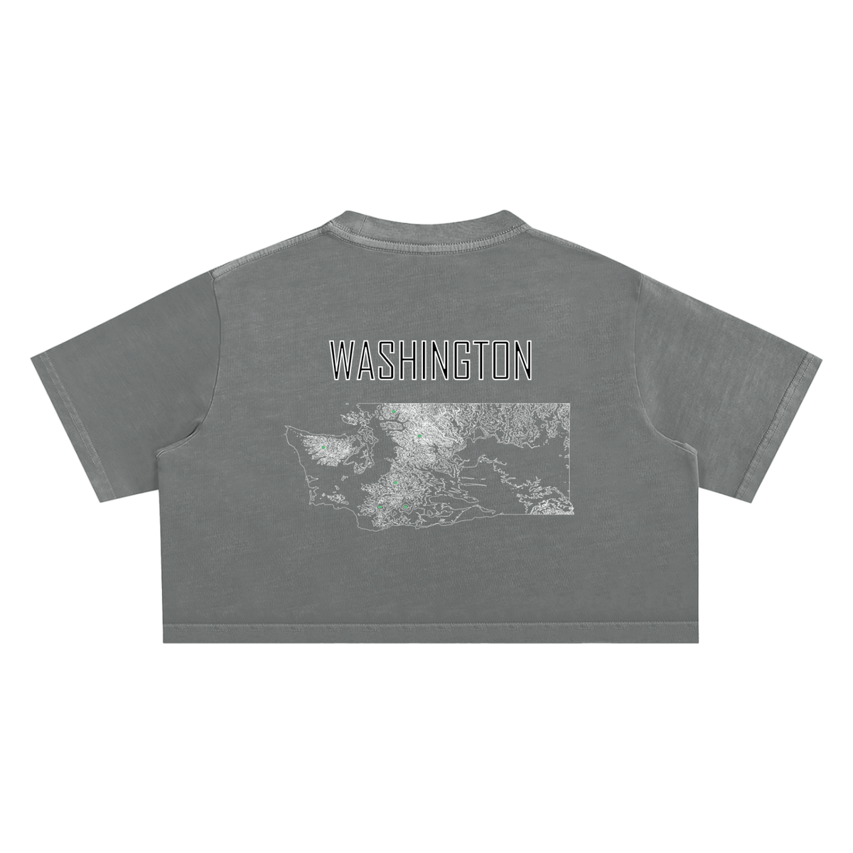Women's Washington Contour Snow Washed Crop Top