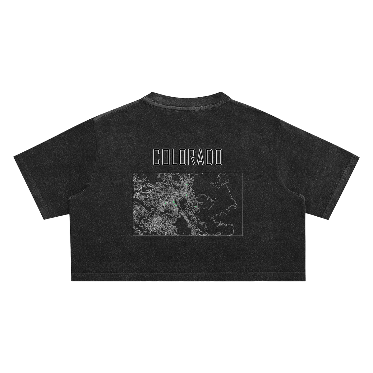 Women's Colorado Contour Snow Washed Crop Top