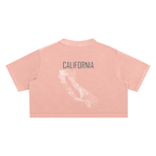 Women's California Contour Snow Washed Crop Top