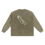 Men's California Contour Snow Washed Frayed Edge T-Shirt