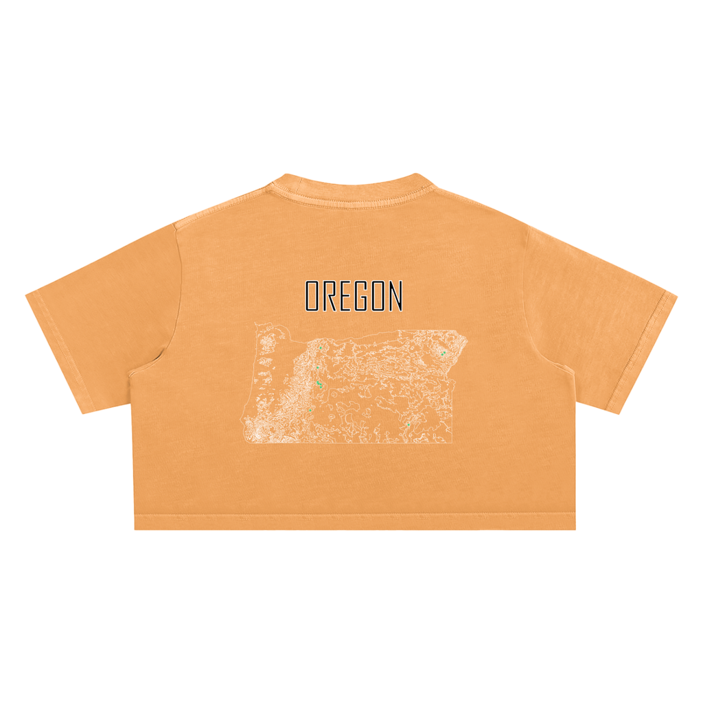Women's Oregon Contour Snow Washed Crop Top