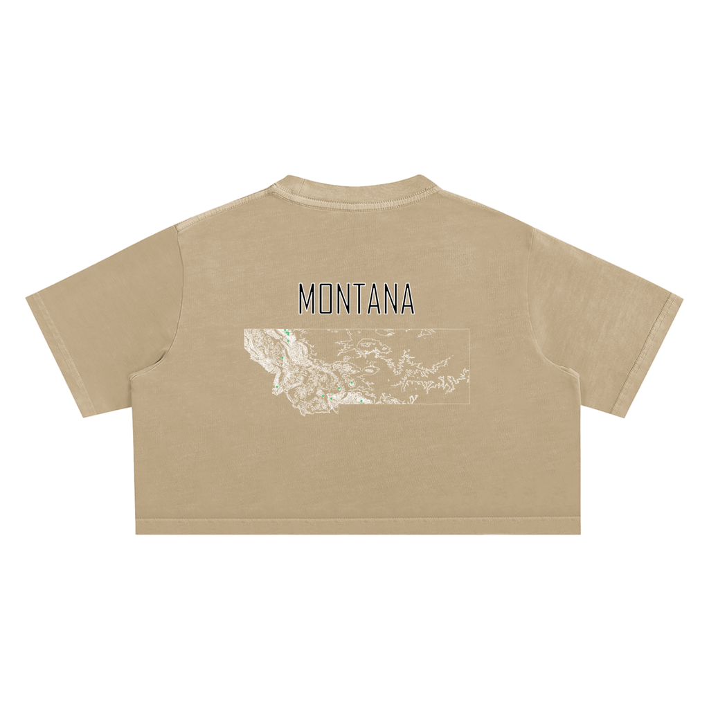 Women's Montana Contour Snow Washed Crop Top