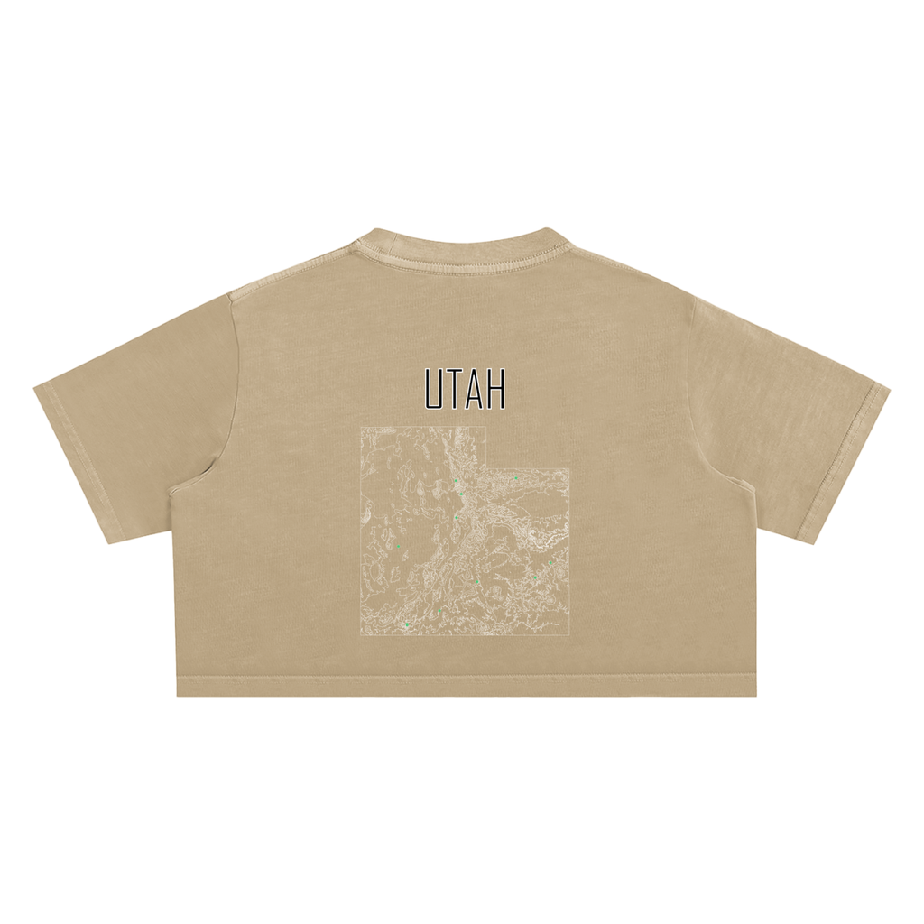 Women's Utah Contour Snow Washed Crop Top
