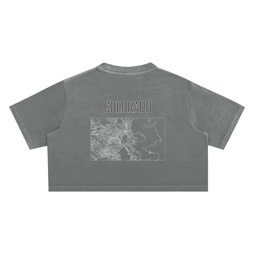 Women's Colorado Contour Snow Washed Crop Top