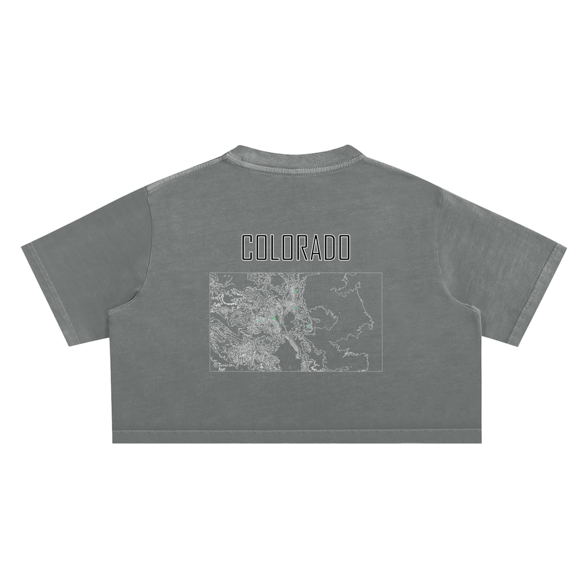 Women's Colorado Contour Snow Washed Crop Top