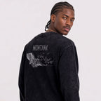 Men's Montana Contour Snow Washed Frayed Edge T-Shirt